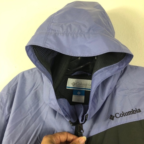 Columbia Hoodie Windbreaker Zip Up Jacket Size L - Picture 9 of 14